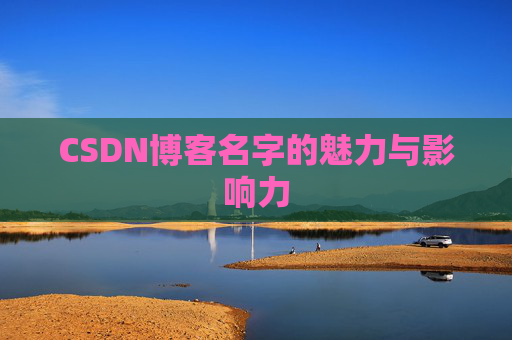 CSDN博客名字的魅力与影响力